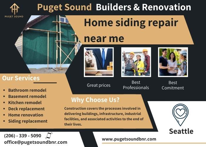 Banner driving to action - Home siding repair near me - puget soundbnr