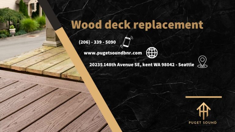 Wood deck replacement - puget sound