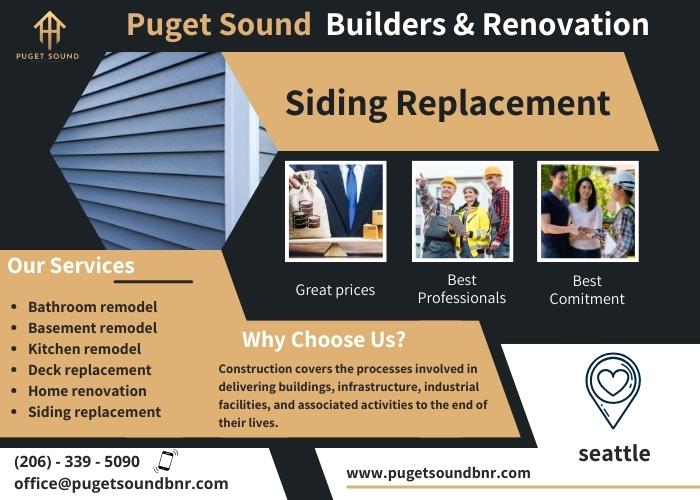 Banner driving to action - Siding Replacement - puget soundbnr