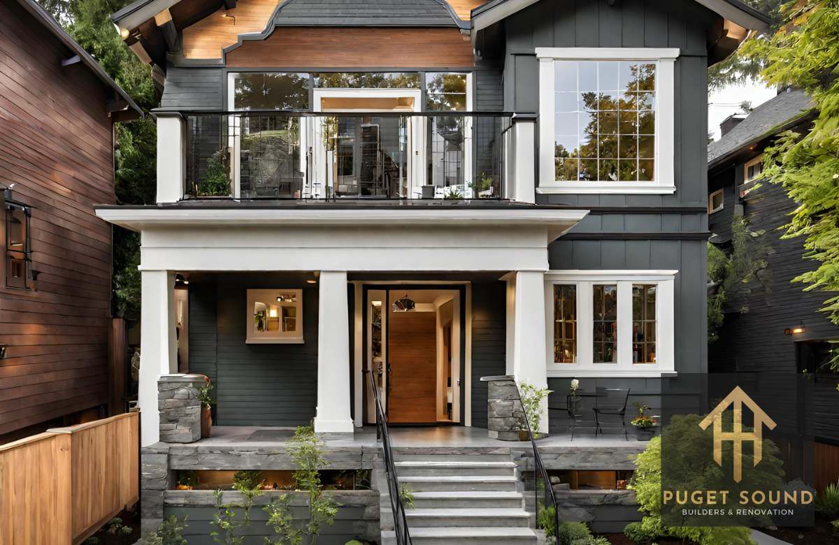 The second story should seamlessly integrate with the architectural style of the original house. For example, if the original home has a Craftsman or contemporary style, the addition should mainta