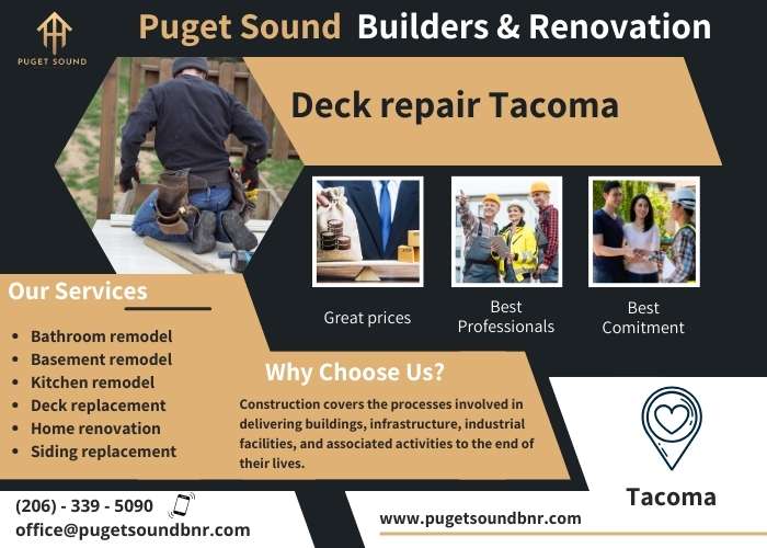 Banner driving to action - Deck repair Tacoma - puget soundbnr