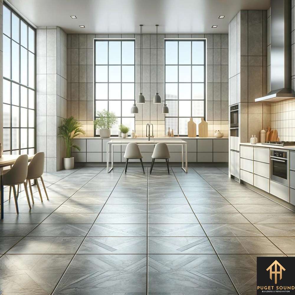 PugetSoundBNR an image showcase the modern and sleek look of Large Format Floor Tile